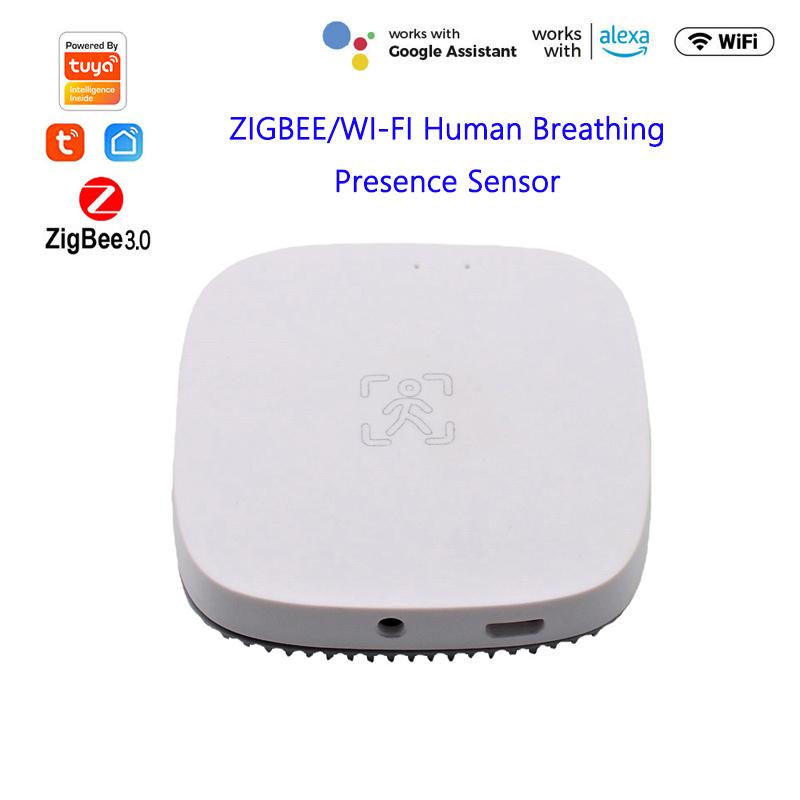 Tuya Smart Статический беспилотный активный датчик движения ZIGBEE/Wl-FI Датчик присутствия дыхания человека Alam Push Radar
