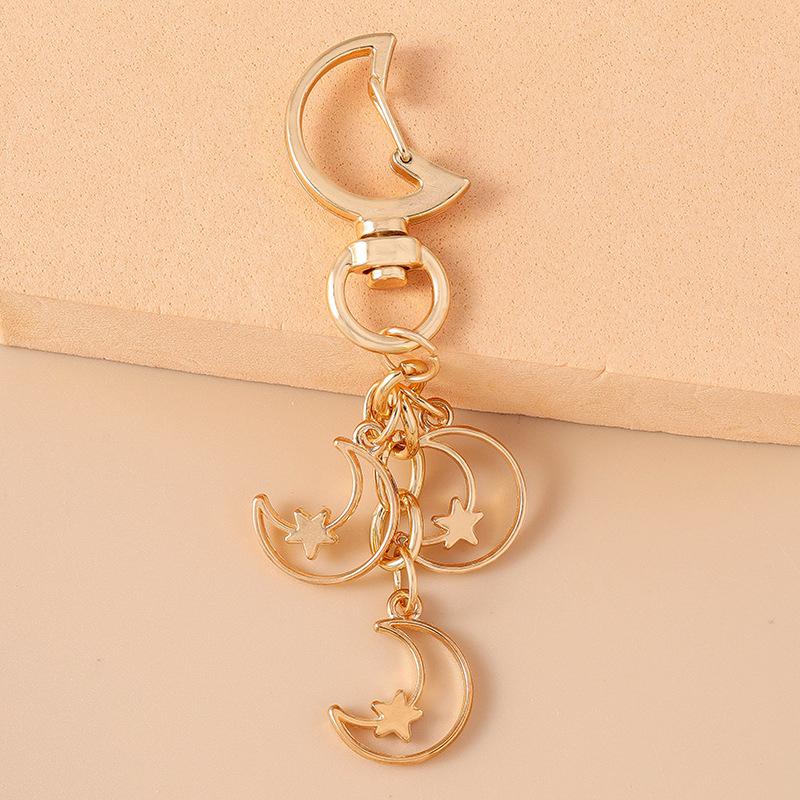 Alloy Love Heart Key Chain Shell Starfish Key Ring Pendants For Women Girls Handbag Decor Diy Handmade Jewelry Gifts