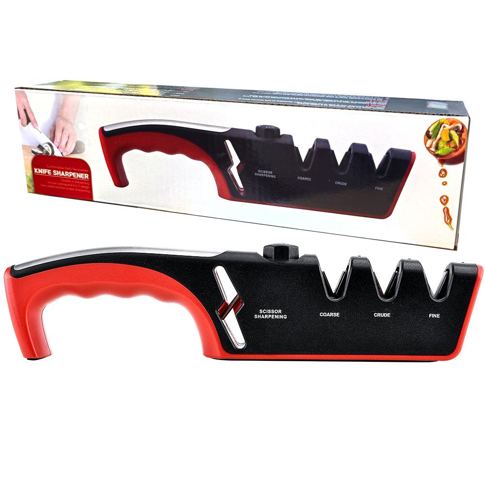 1pcs Multi-functional Adjustable Emery Sharpener Kitchen Blade Quick Sharpening Tool Home Sharpening Scissors Kitchen Knife