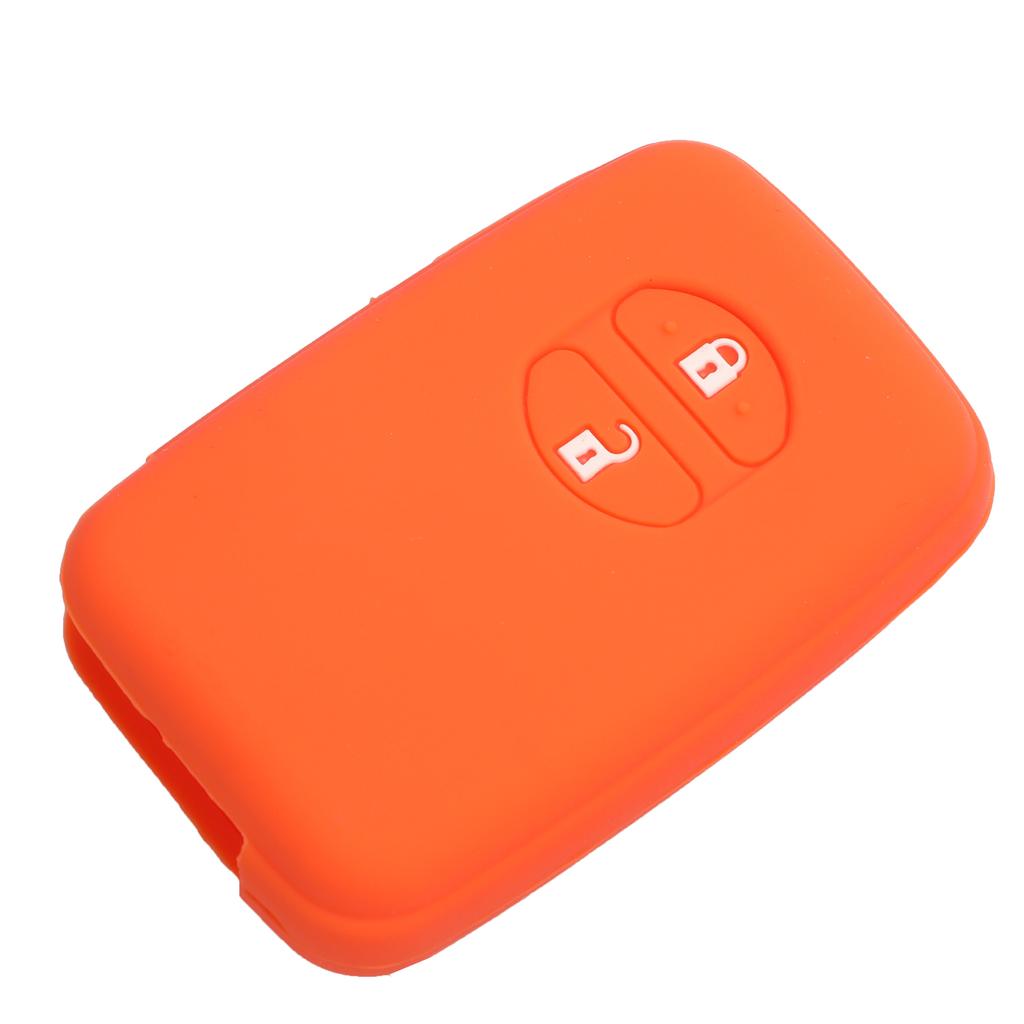 Jingyuqin дистанционный силиконовый брелок чехол чехол держатель для Toyota RAV4 Land Cruiser Camry Highlander Prado Prius 2 кнопки