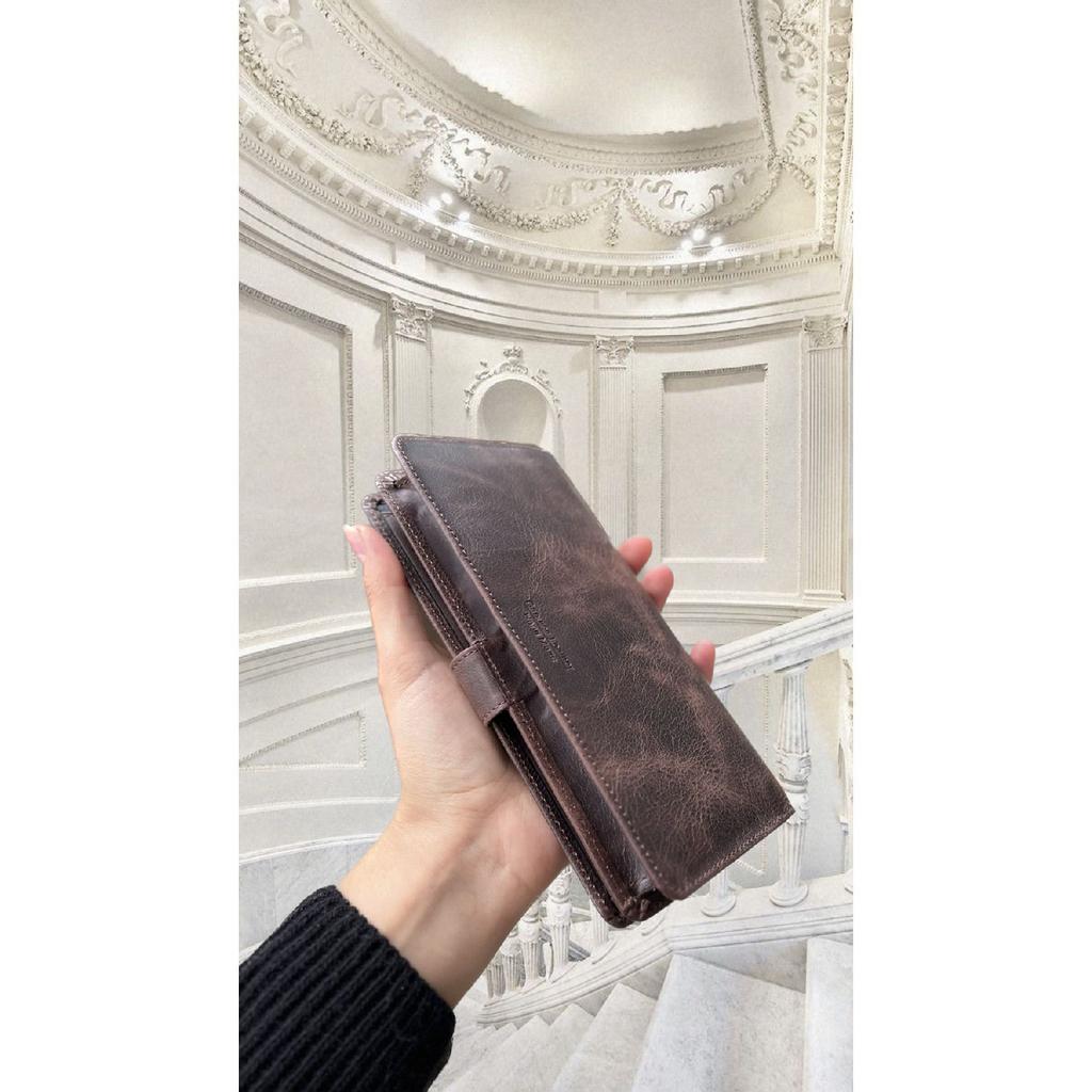 Кошелек унисекс из натуральной кожи Twist 2323 с отделением для телефона