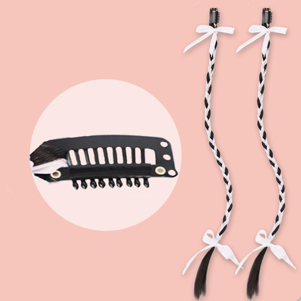 Bybrana Лента Атмосфера Плетеные Наращивание Волос Черный Коричневый Парик Из Синтетического Волокна Пара