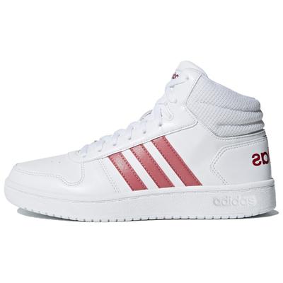 Женские кроссовки Hoops 2.0 Mid 'Белый Фиолетовый Красный' B42101