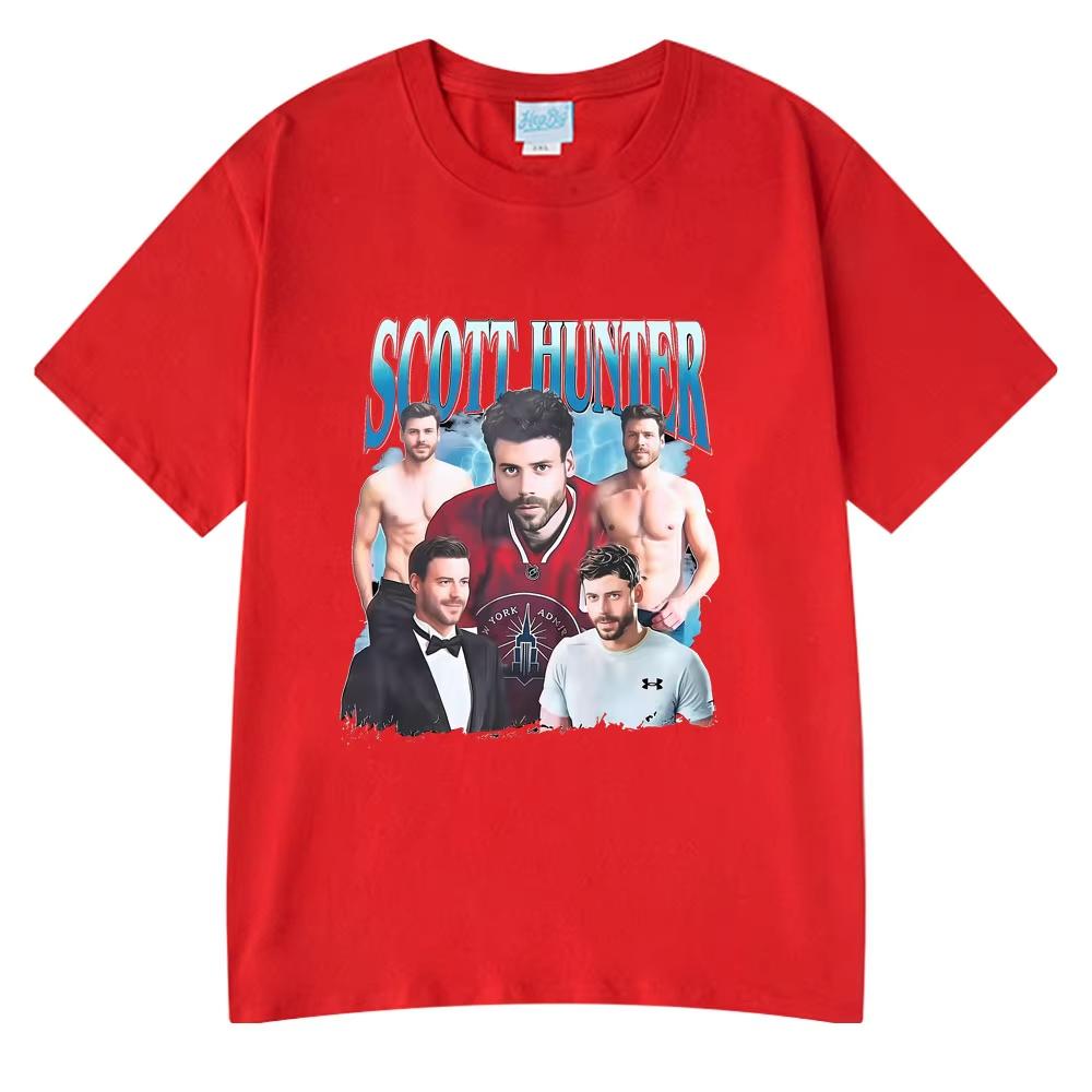 Heated Rivalry Scott Hunter Graphic T-shirts Men's Women Clothing Fashion Harajuku Oversized T Shirt Cotton Casual Style Tshirts6