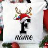 Personalised Christmas Pillow Case Initial with Name Cushion Cover Xmas Party Decor Home Pillowcase Xmas Gift for Family Friends