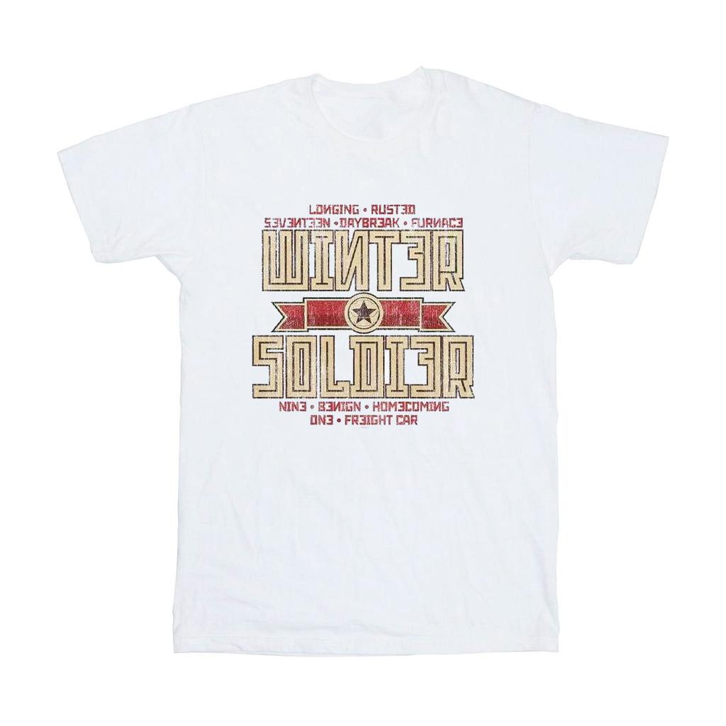 Marvel Womens/Ladies Winter Soldier Trigger Badge Cotton Boyfriend T-Shirt