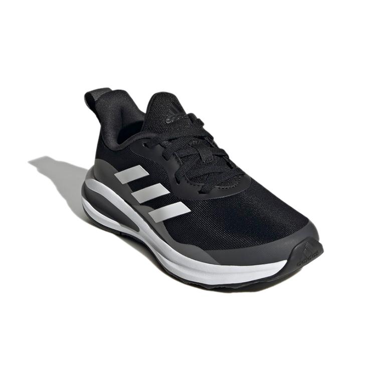 adidas FortaRun J Lace Беговые K Износостойкие Дышащие Низкие Спортивные Повседневные Кроссовки Черно-Белые Детские GY7597