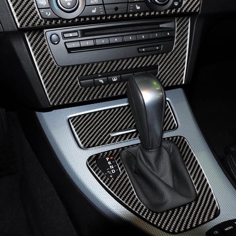 For BMW 3 Series E90 E92 E93 2005-2012 Carbon Fiber Accessories Stickers Car Interior Modification Cover Trim Strips