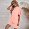 Women's Loose Fit Oversized T-shirt and Slim Shorts Sports Leisure Set