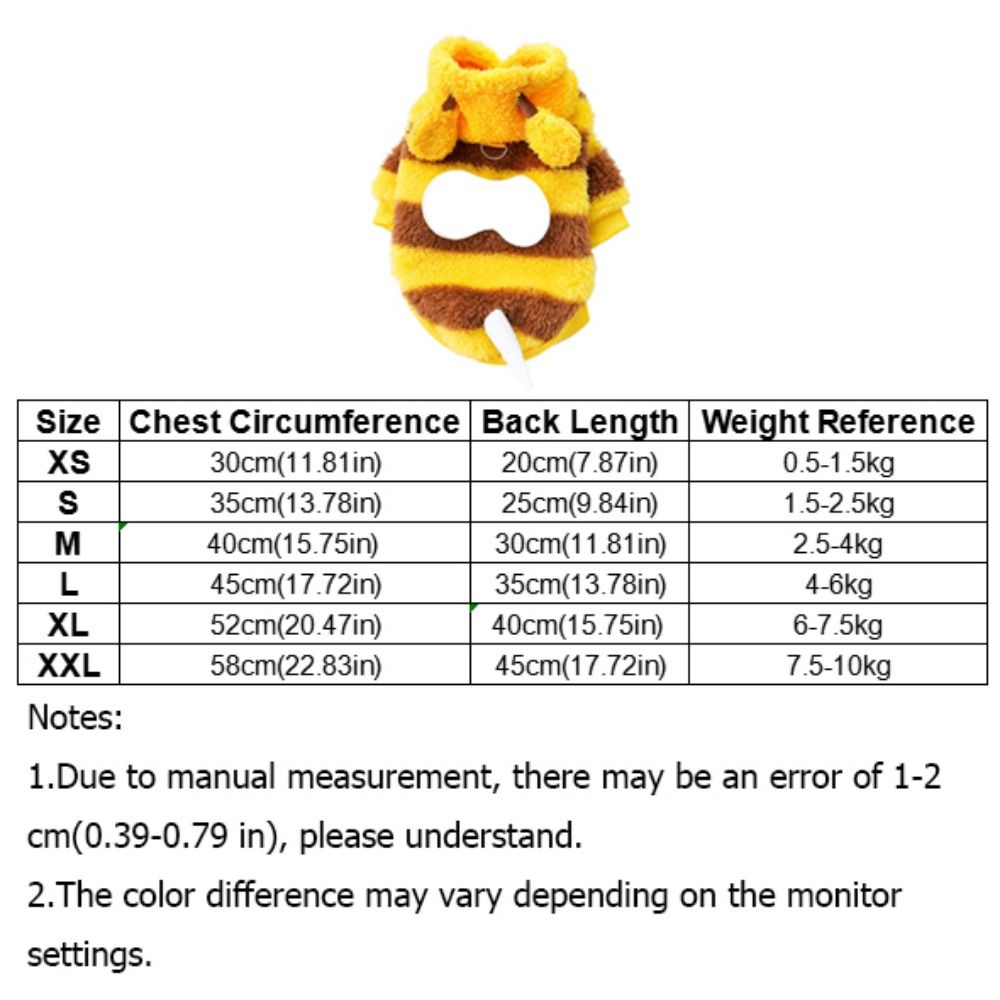 Warm Cat Cosplay Clothes Cartoon Dog Bee Transformation Dress Winter Dogs Jumpsuits Cosplay Party