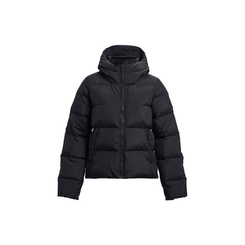 Under Armour ColdGear Инфракрасный приталенный пуховик с капюшоном Женская верхняя одежда Черный 1378861-001