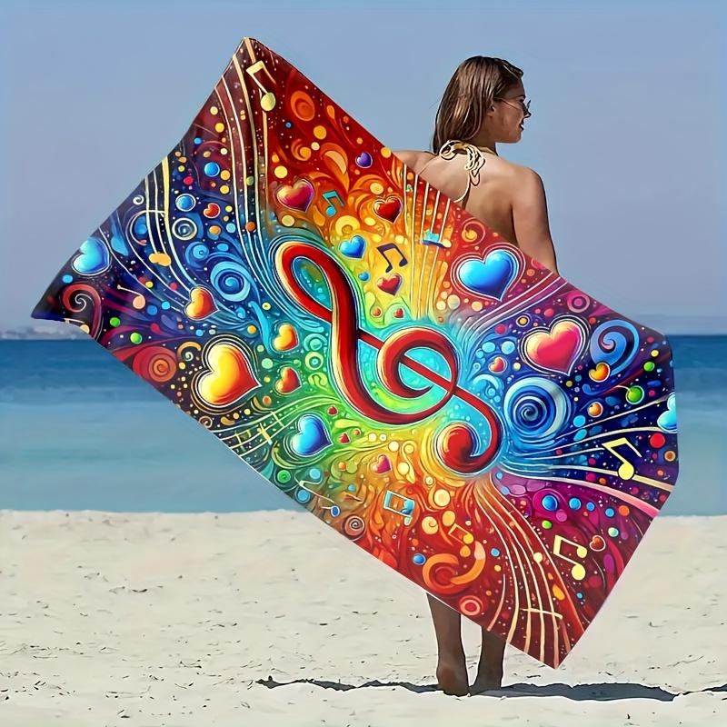 Blue Evil Eye Mandala Bohemian Ornament Beach Towel High Absorbency Cloth Perfect To Seaside Holiday Pastimes