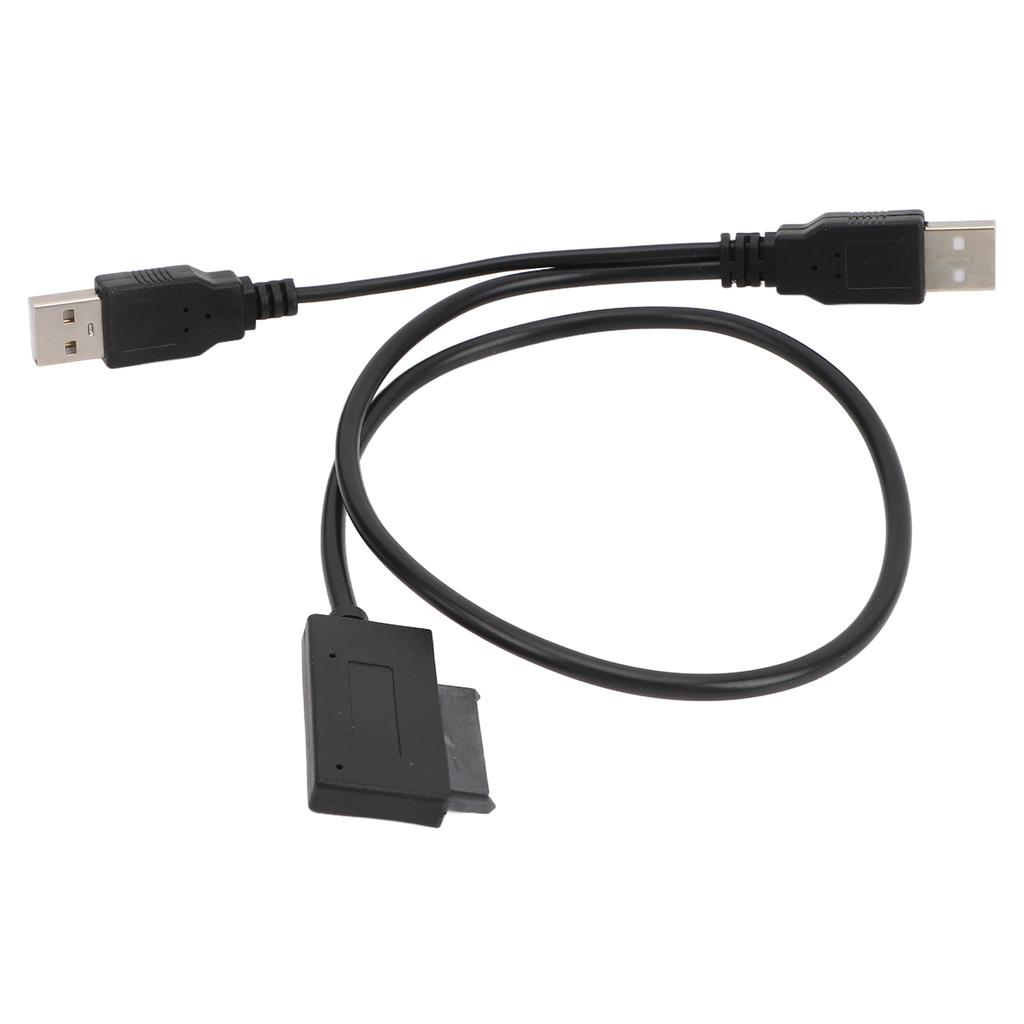 Кабель-адаптер USB на 7+6 13Pin Slimline SATA 480 Мбит/с Поддержка горячей замены Кабель USB 2.0 на SATA для привода CD DVD ROM ноутбука