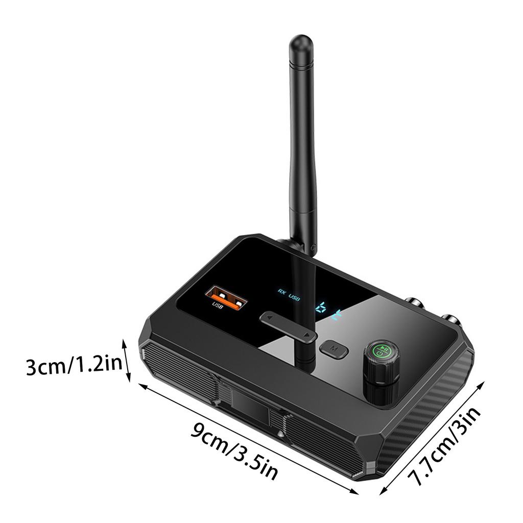 Bluetooth-совместимый 5.3 аудиоресивер USB U Disk Play беспроводной адаптер с оптическими разъемами AUX 3,5 мм RCA для автомобильного динамика