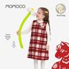 Девочковое красное безрукавное плюшевое платье MOMOCO на Новый год