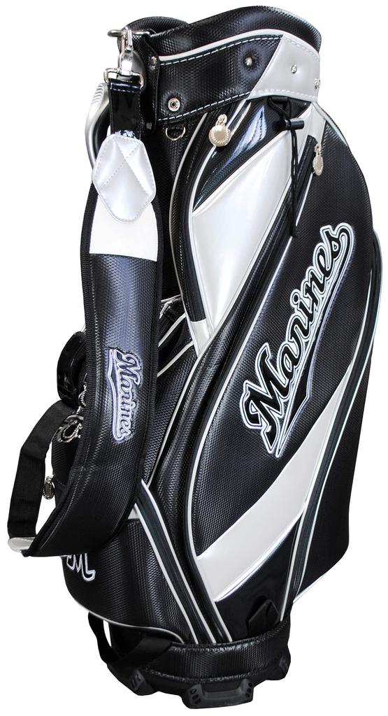 LEZAX Chiba Lotte Marines Type Caddy Bag Black 9.5 LMCB-2449