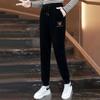 Plus Velvet Thickened High-waist Warm Pants Women's New Drawstring Casual Trousers Straight Bottoming