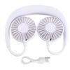 Портативный мини-вентилятор с шейным ободом, двойной настольный, с зарядкой от USB, 3 скорости, ленивый, подвесной стиль для шеи