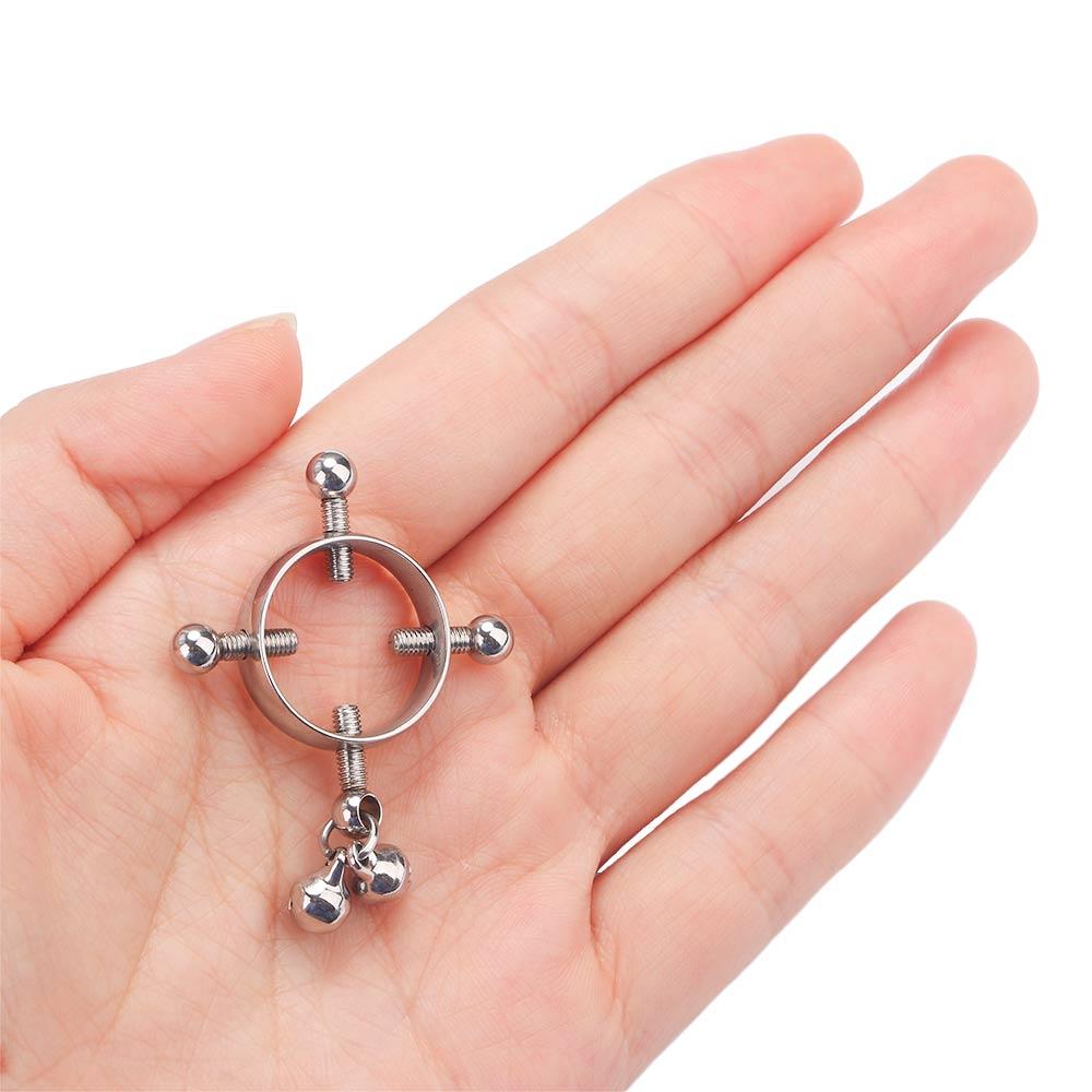 Фейк Пирсинг Круглый Регулируемый Колокольчик Кольцо для Сосков Пирсинг Тела Украшения для Пирсинга Без Прокола Ноготь на Сосок