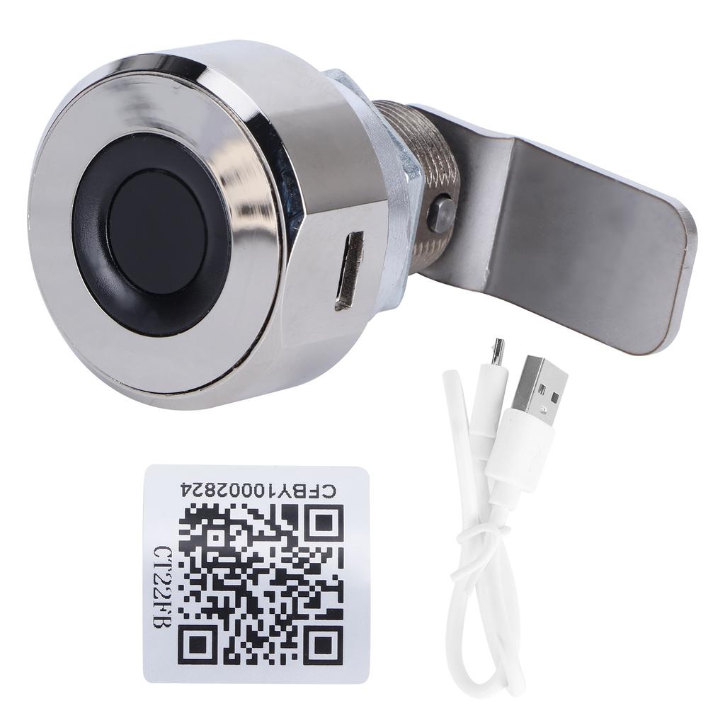 Bluetooth Fingerprint APP Lock Set Zinc Alloy Furniture Drawer Lock for Home Office