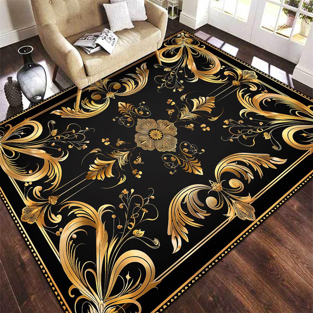 Europe and America Luxury Carpet for Living Room Large Area Decoration Bedroom Rug Non-slip Cloakroom Coffee Table Mat Washable
