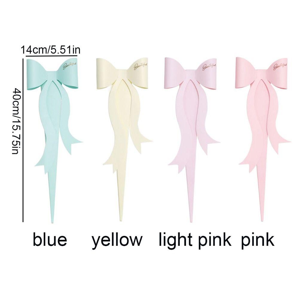 Bowknot Paperboard Bouquet Bag Decorative Bouquet Box Bowknot Flower Packaging Box Birthday