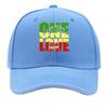 ONE LOVE Print  Adjustable Snapback Lightweight Hat for Outdoor Activities Sports and Fishing   Sandwich Baseball Cap