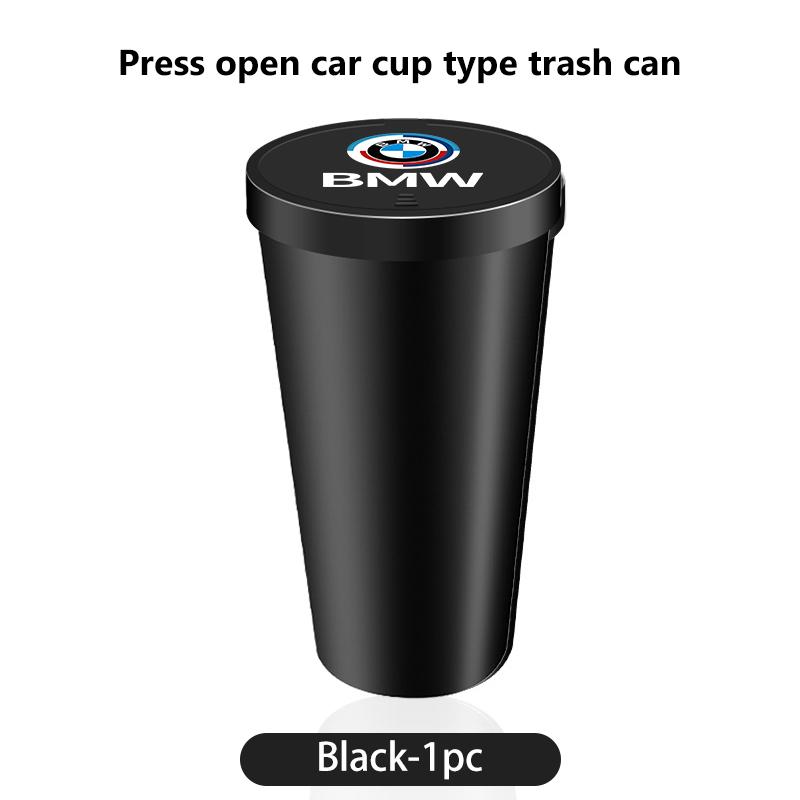 TVHW5 Car Center Console Storage Trash Can Cup Holder Garbage Bin For BMW 1 3 4 5 6 7 Series M X1 X3 Performance Alpina G20 F20