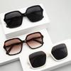 Retro Large Frame Square Sunglasses Plain Glasses Magazine Street Shot Personalized High-End Sunglasses Men