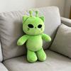 Green Kitten Plushie Dolls PP Cotton Space Cat Plushie Kids Toy Alien Cat Plush Toy  for Friends