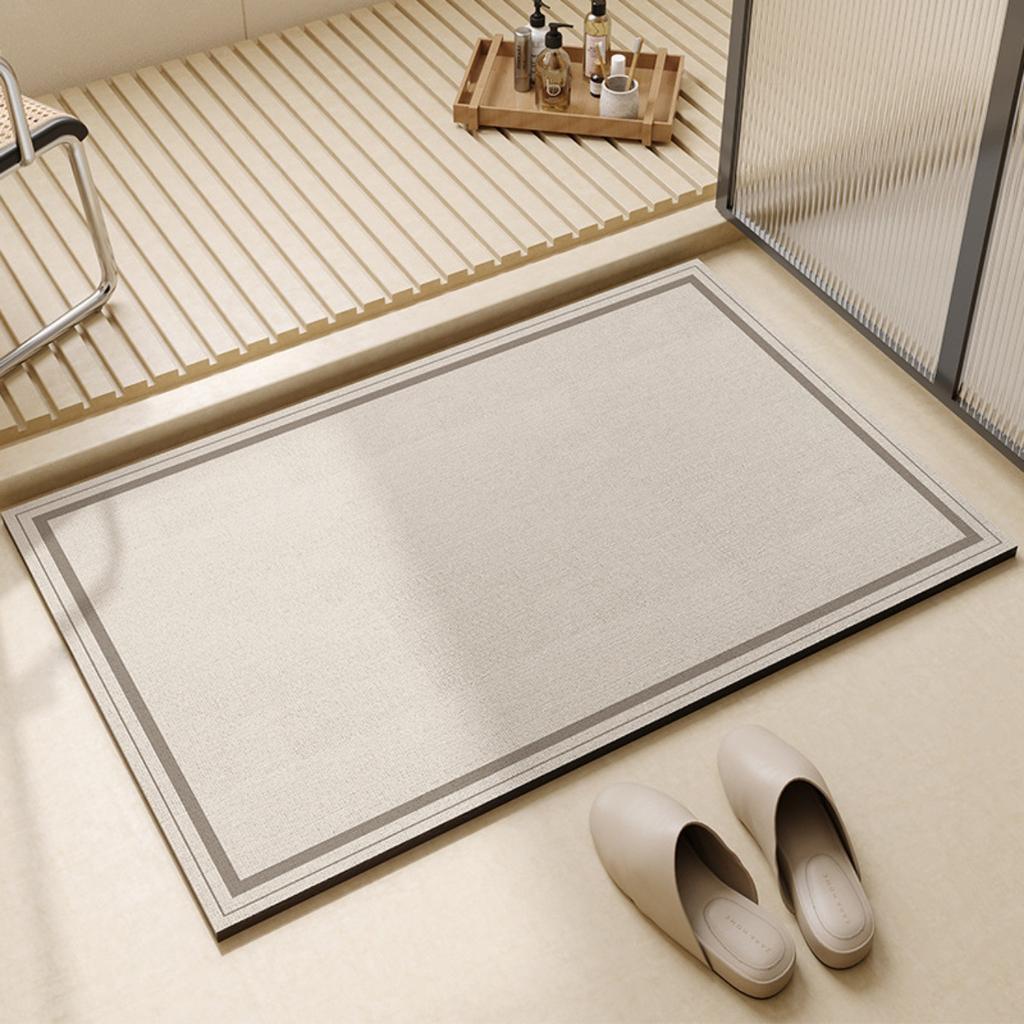 Diatom Printing Bathroom Thickening Mat Bath Non-slip Carpets In Wash Basin Bathtub Side Floor Rug Shower Room Doormat Memory Foam 3D Pad