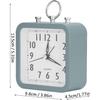 Analog Alarm Clock Battery Alarm Clock Desk Clock Simple Alarm Clock Small Table Clock for Home School Office Bedside Desk Green