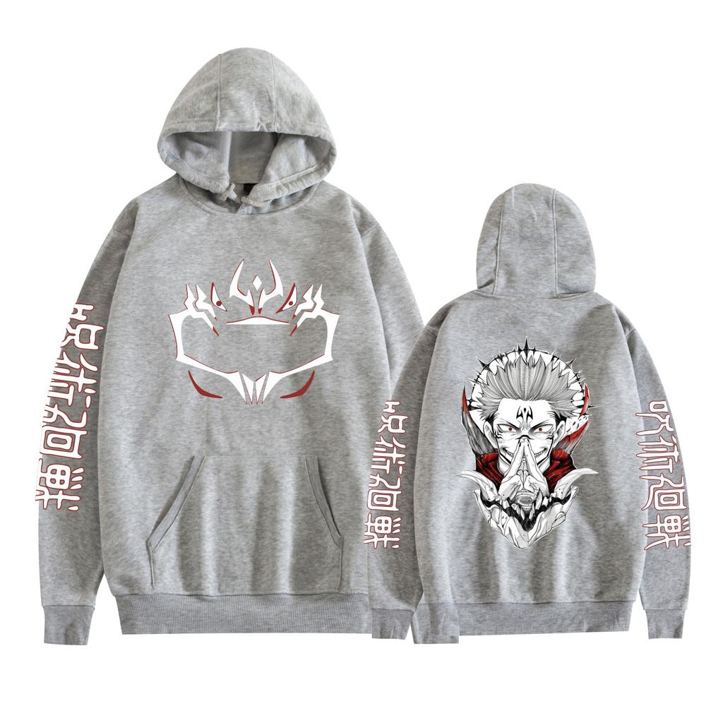 Funny Jujutsu Kaisen Long Sleeve Casual Hoodies Cool Anime Ryomen Sukuna Printed Men Women Fashion Harajuku Sweatshirt Clothes Sudaderas