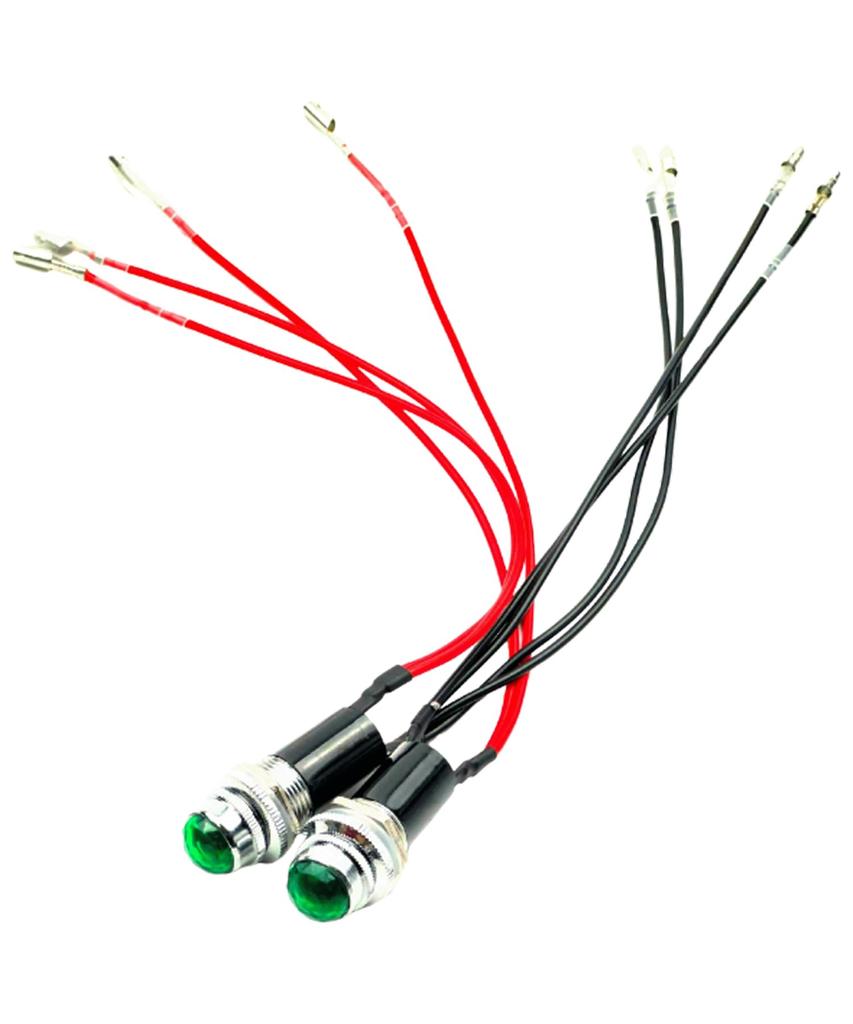 HTharros LED Pilot Lamp Diamond Cut LED Recessed 24V 16mm