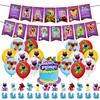 30pcs Smiling Critters Party Supplies Including a Banner, Cake Toppers, Balloons