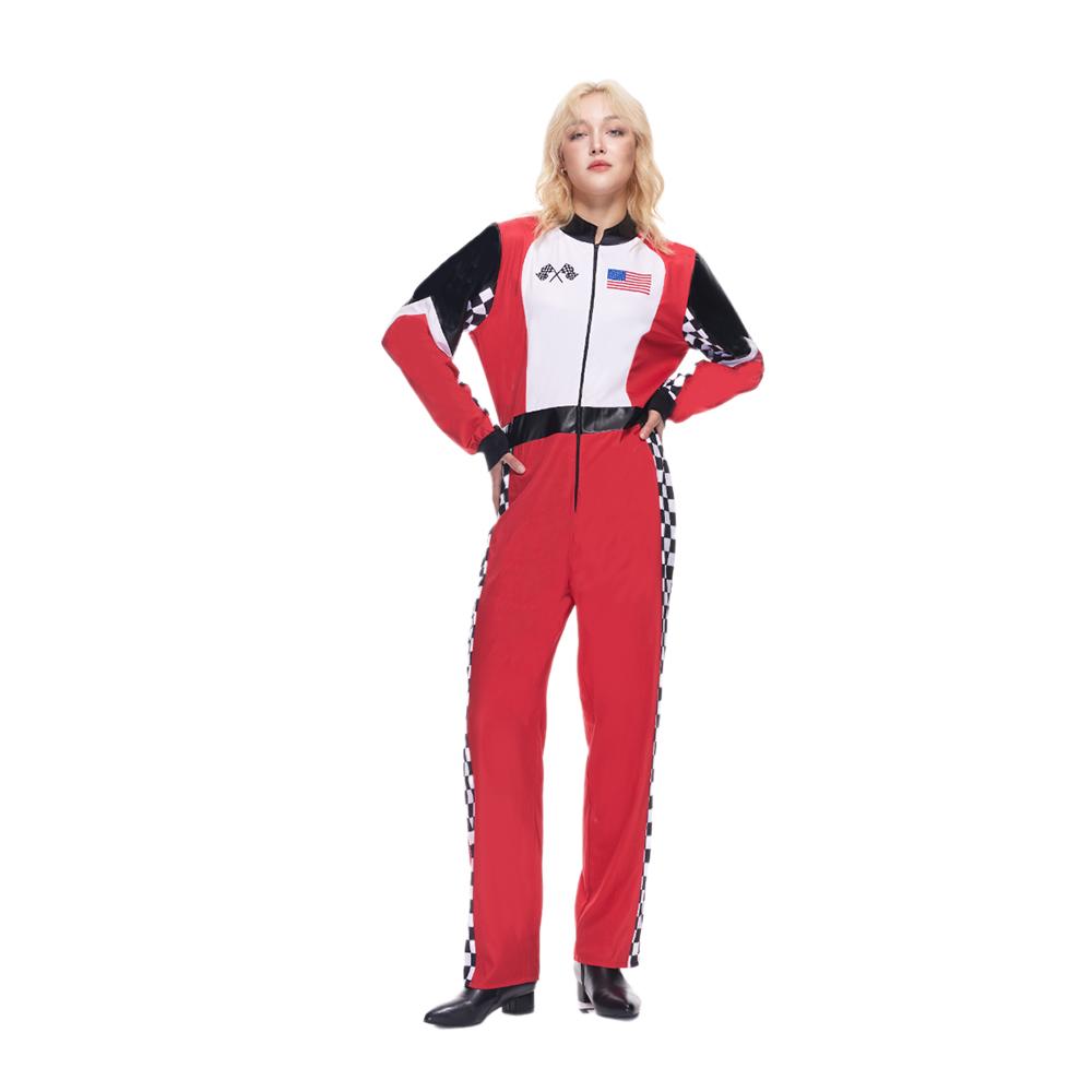 Костюм гонщика Roxy для женщин, взрослых, на Хэллоуин, гоночный наряд от EraSpooky