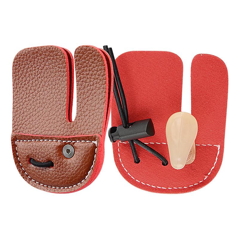 New Bow and Arrow Finger Guard Recursive Bow Mediterranean Single-layer Double-layer Three-finger Finger Guard Sports Fitness Shooting Protective Gear