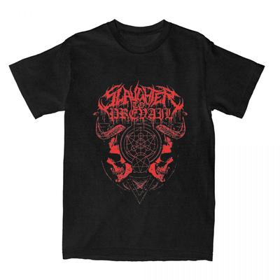 Ретро Футболки группы Slaughter To Prevail Мужские Женские Хэви-метал Дэткор Безумная Чистая Футболка Круглый вырез Короткий рукав Одежда Лето