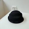 Hepburn style camellia fisherman top hat female spring and summer elegant linen beret showing small face French basin hat thin