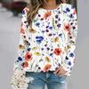 2025 Plus Size Autumn and Winter New Fashion Round Neck Long Sleeve Printed Elegant Casual Loose Hoodie