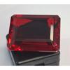 Beautiful Lab Created Red Topaz 102-104 Ct Emerald Cut Certified Loose Gemstone