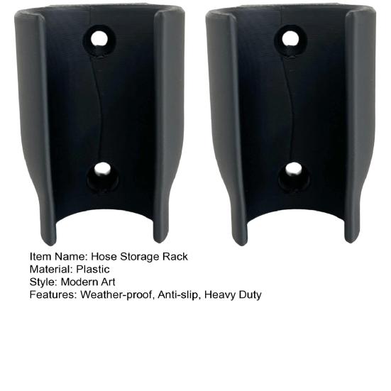 2Pcs Wall Mount Hose Head Holder Weather-proof Anti-slip Outdoor Backyard Lawn Gardening Water Hose Spray Nozzle Storage Bracket