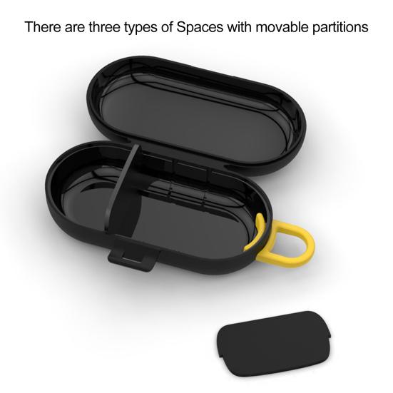 Mini Portable Pill Box Durable Construction 3 Grids Easy To Carry Multipurpose Tablet Medicine Organizer Earplugs Protector Case