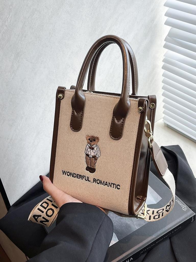 Katie Bear Women's Cute Korean Style Crossbody Handbag - Small & Trendy Single Shoulder Bag