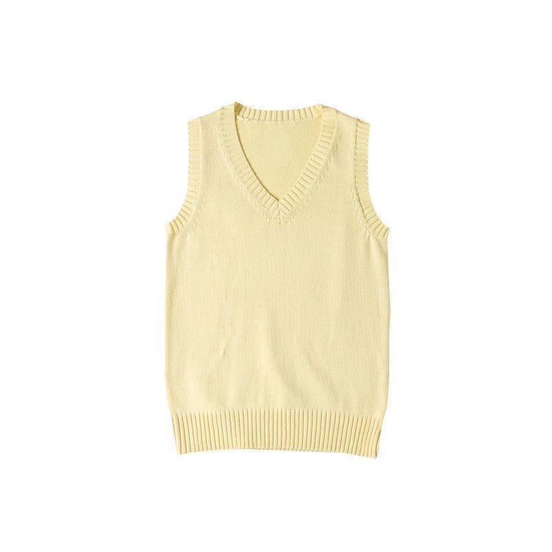 Women’s Grey Knit Vest - Japanese Academy Style School Uniform Top