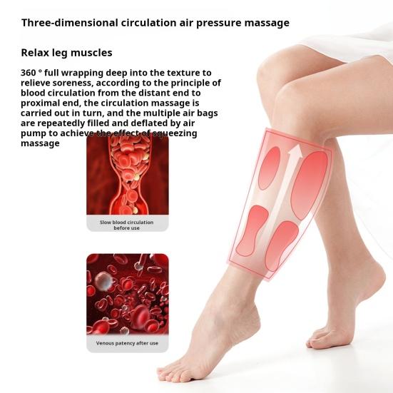 Перезаряжаемый беспроводной массажер для икр 3 режима регулируемый быстрое восстановление облегчение боли портативный беспроводной массажер для ног