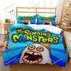 Игровой Мультяшный Комплект Постельного Белья My Singing Monsters, Мягкое Одеяло и Наволочки, Односпальный_Двуспальный_Евро_Кинг029