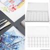 Watercolor Paint Case Leakproof Lid 24 Well 36 Well Paint Box Mixing Tray For Watercolour Oil Acrylics Gouaches Paints