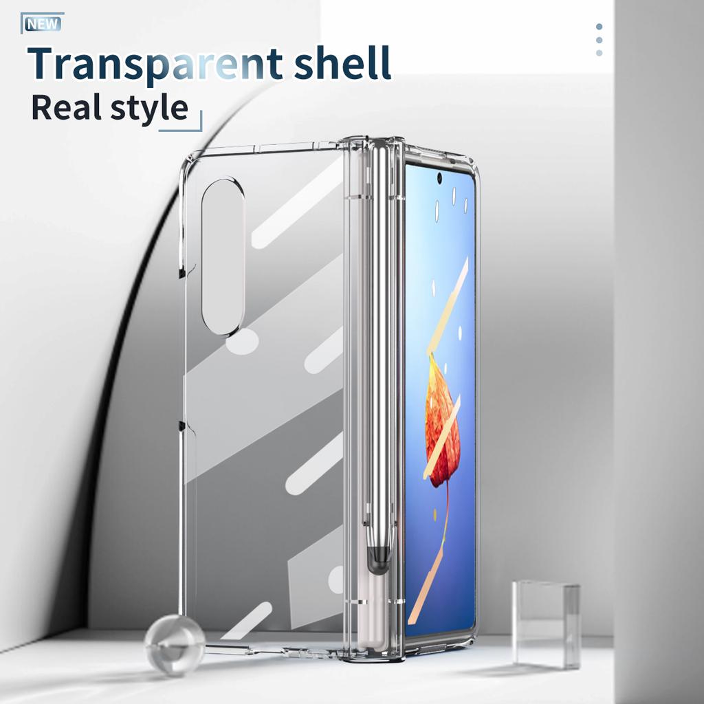 Прозрачный полностью защитный стеклянный чехол-пленка для Samsung Galaxy Z Fold4 5g Fold 4 Fold3 Fold 2 3 Fold2 с чехлом для держателя S Pen