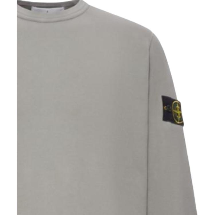 STONE ISLAND Пуловер с круглым вырезом, толстовка с длинным рукавом, мужская толстовка, серый, K2S156100028S0A20-V006B